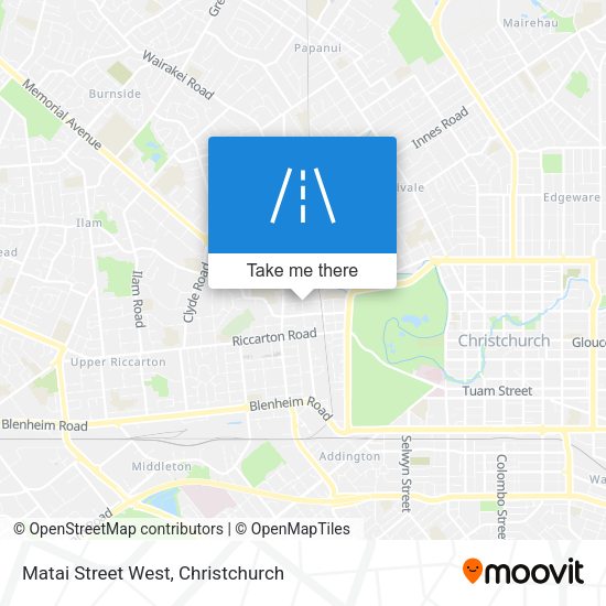 Matai Street West map