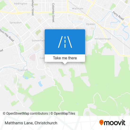 Matthams Lane map