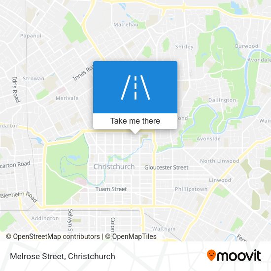 Melrose Street map