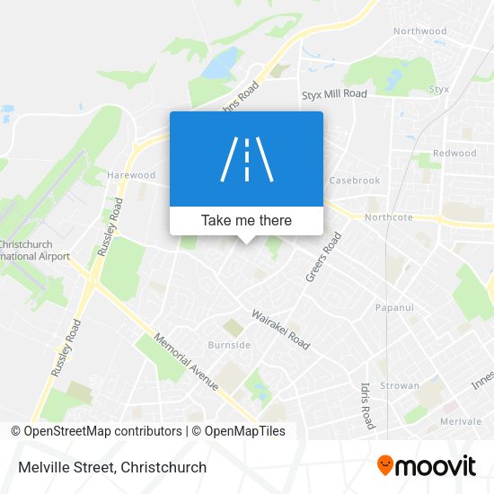 Melville Street map