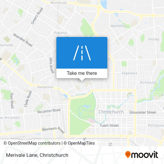 Merivale Lane map