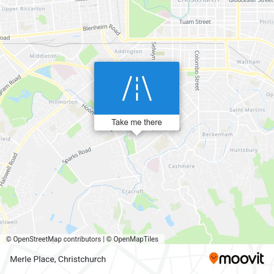 Merle Place map