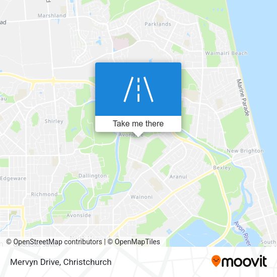 Mervyn Drive map