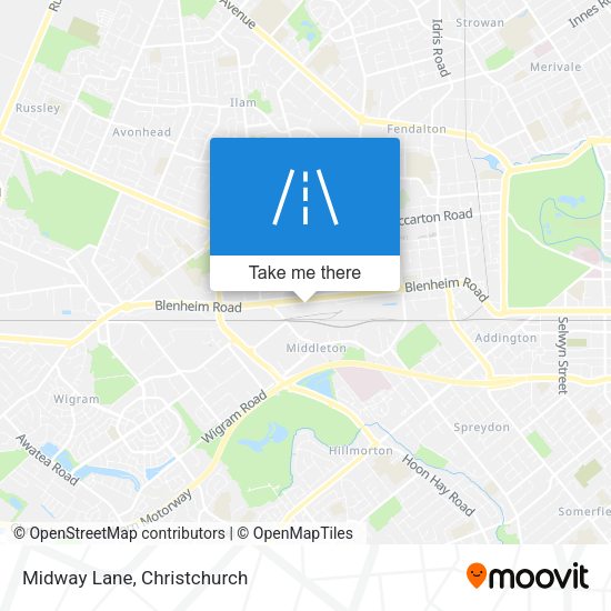 Midway Lane map