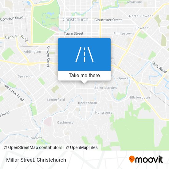 Millar Street map