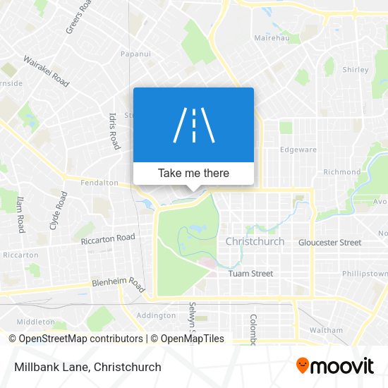 Millbank Lane map
