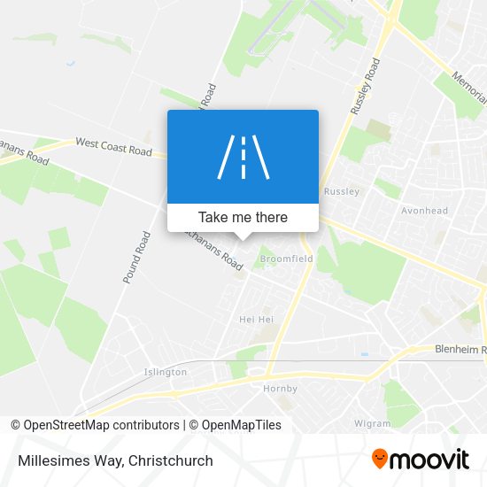 Millesimes Way map