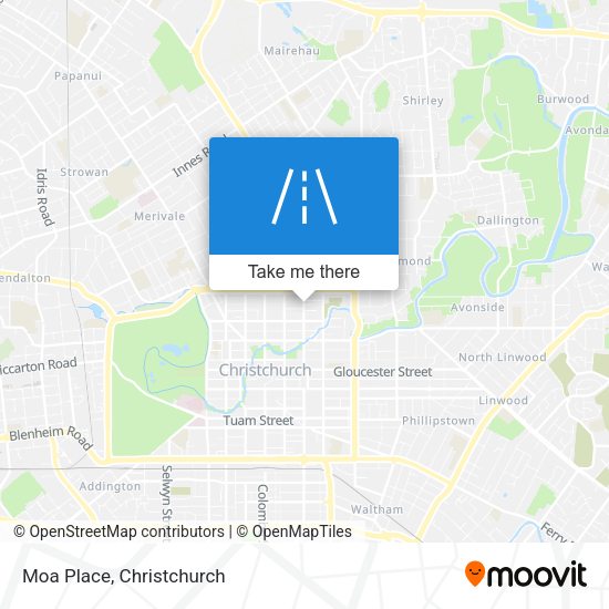 Moa Place map