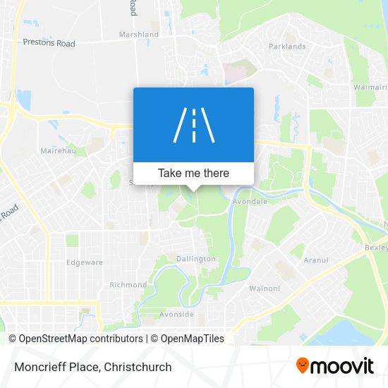 Moncrieff Place map