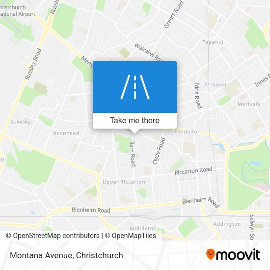 Montana Avenue map