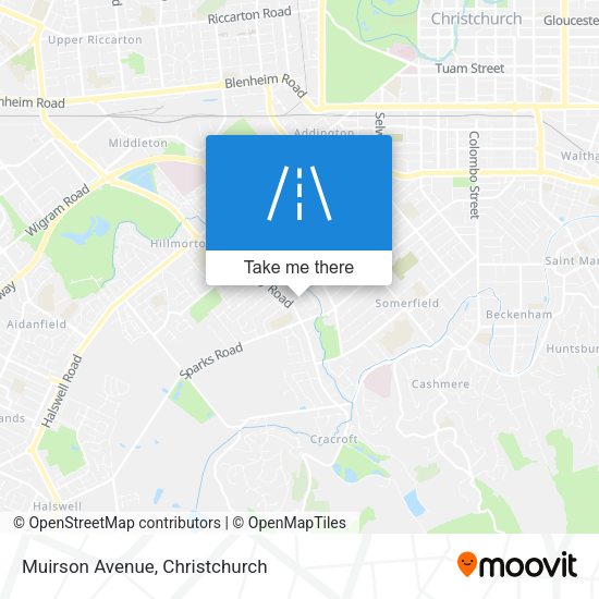 Muirson Avenue map