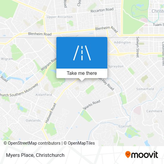 Myers Place map