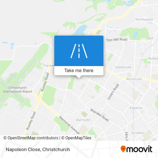 Napoleon Close map