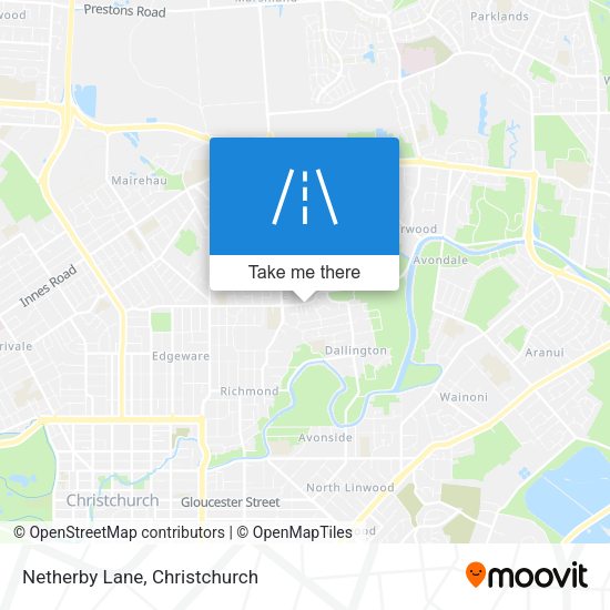 Netherby Lane map