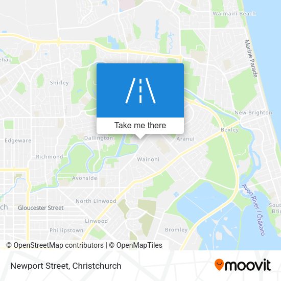 Newport Street map