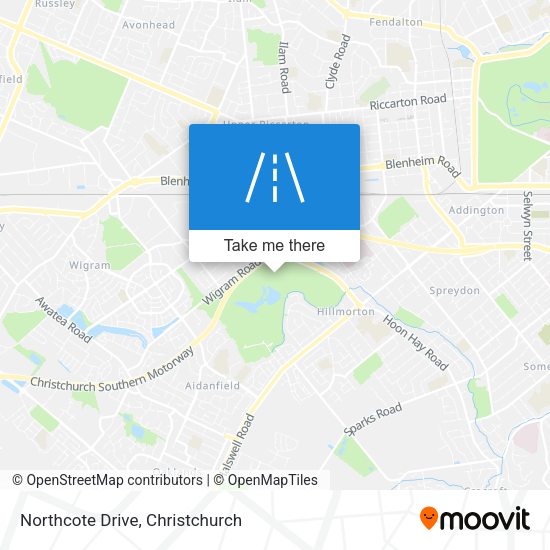 Northcote Drive map