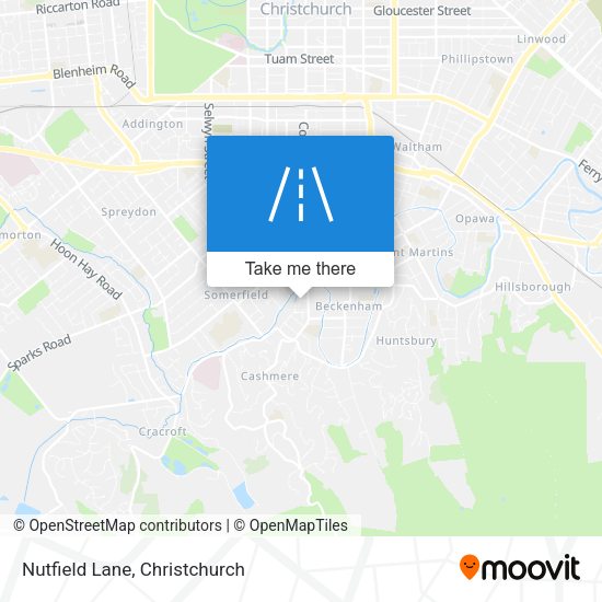 Nutfield Lane map