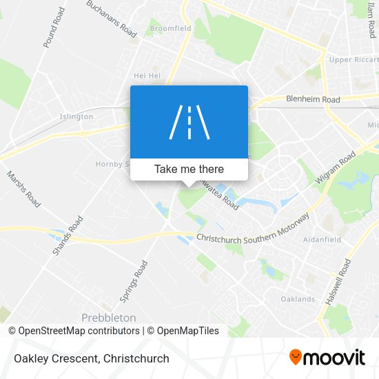 Oakley Crescent map