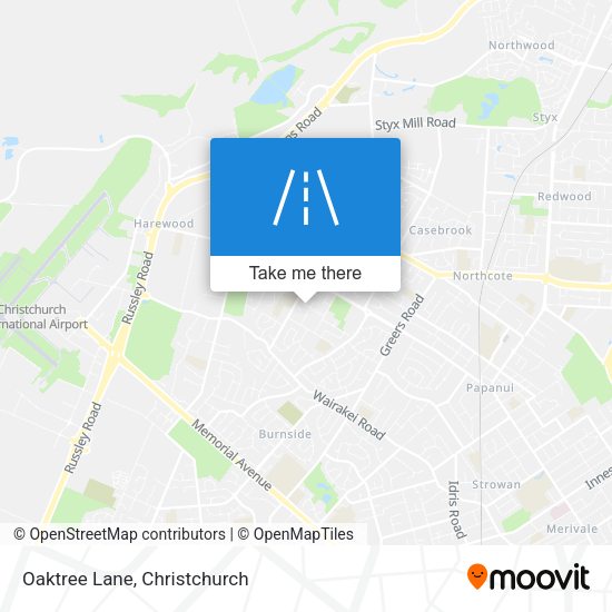 Oaktree Lane map