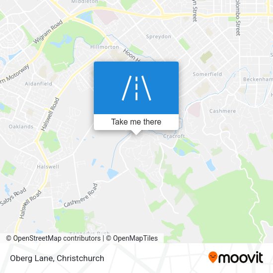 Oberg Lane map