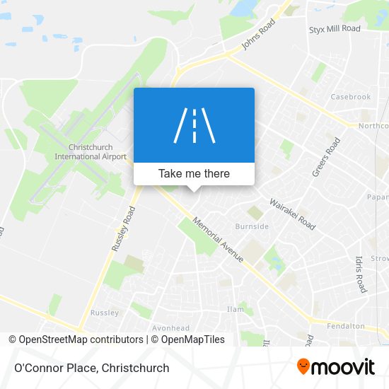 O'Connor Place map