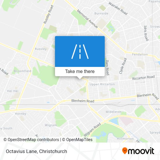 Octavius Lane map