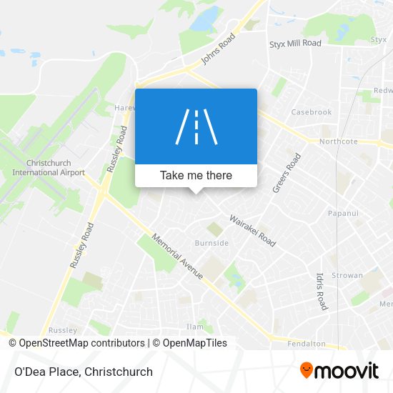 O'Dea Place map