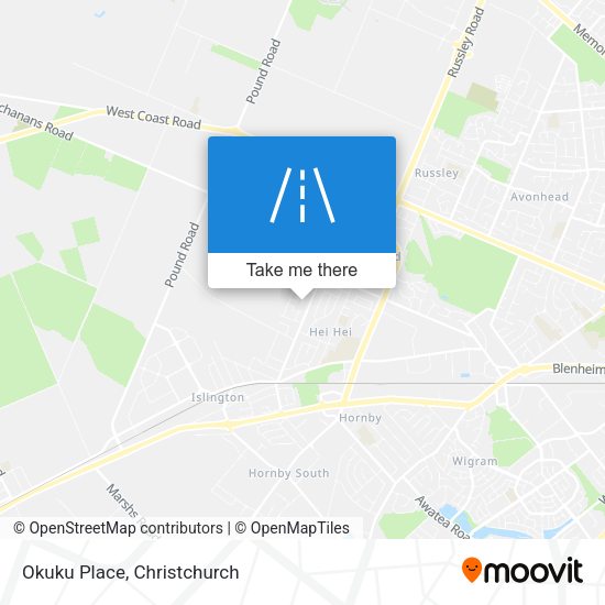 Okuku Place map