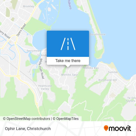Ophir Lane map