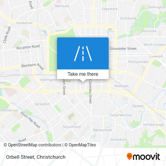Orbell Street map