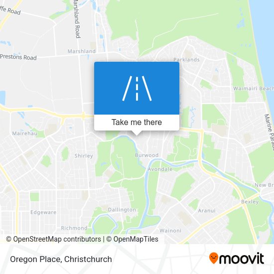 Oregon Place map