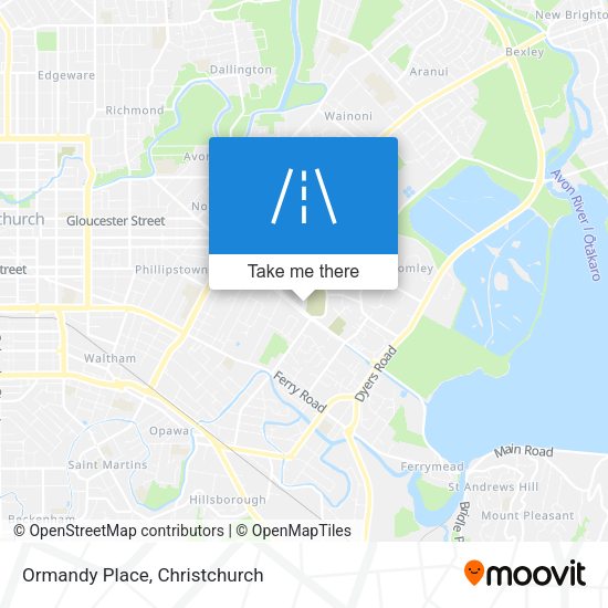 Ormandy Place map
