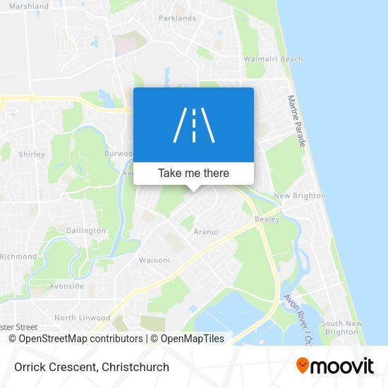 Orrick Crescent map