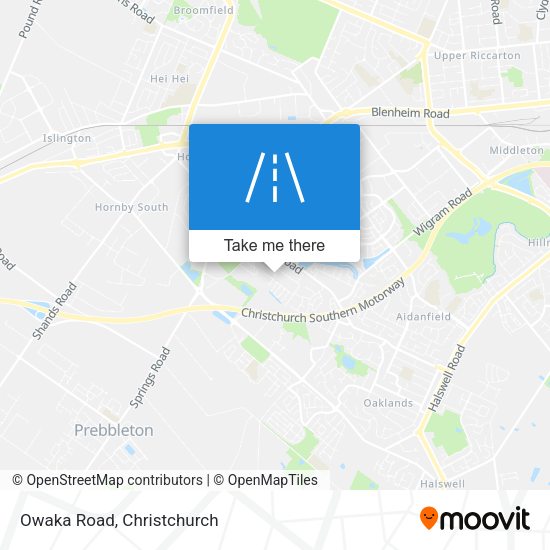 Owaka Road map