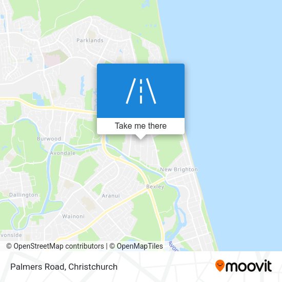Palmers Road map