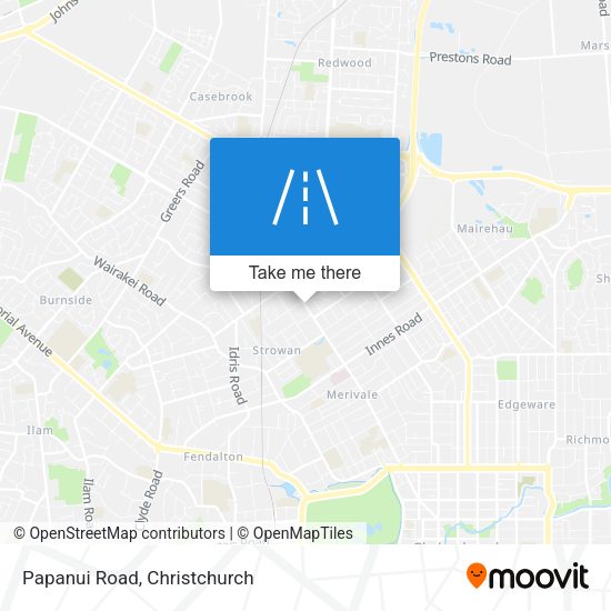 Papanui Road map