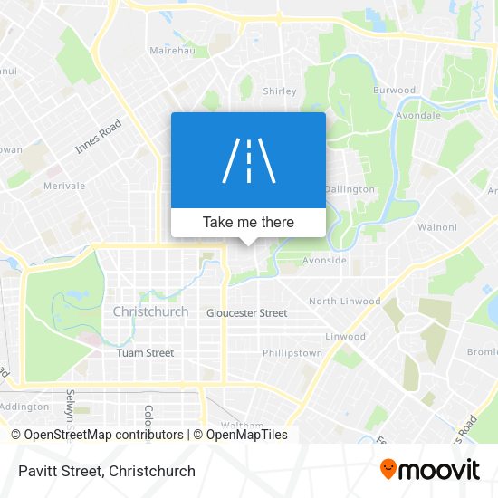 Pavitt Street map