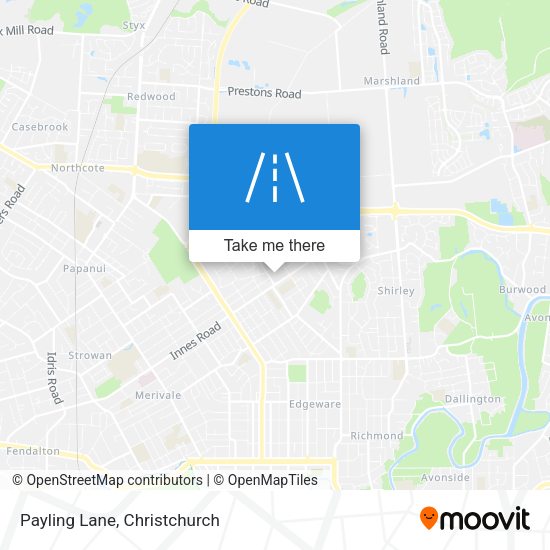 Payling Lane map