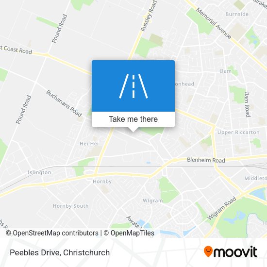 Peebles Drive map