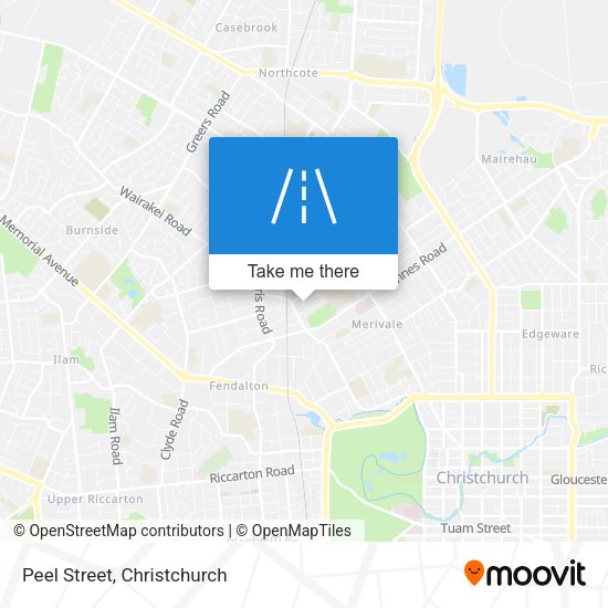 Peel Street map