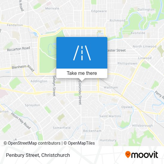 Penbury Street map