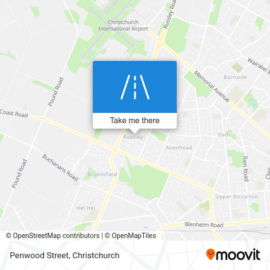 Penwood Street map