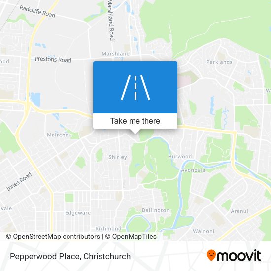Pepperwood Place map