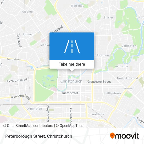 Peterborough Street map