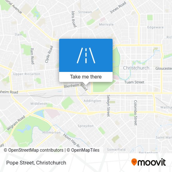 Pope Street map