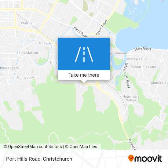 Port Hills Road map