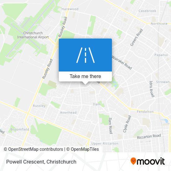 Powell Crescent map