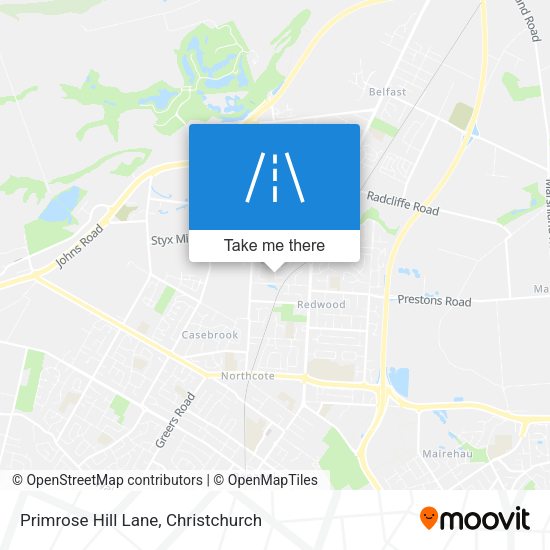 Primrose Hill Lane map