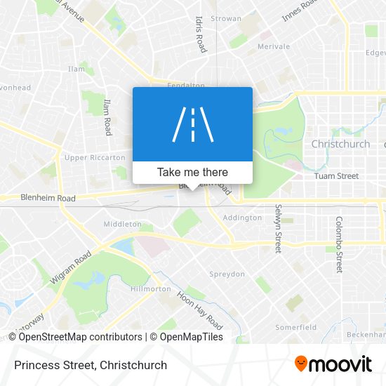 Princess Street map