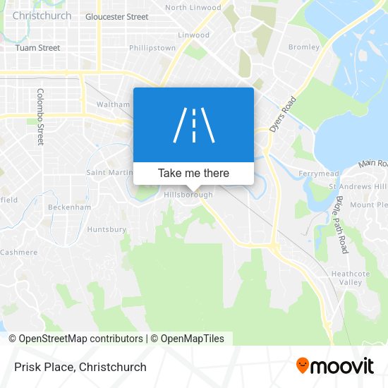 Prisk Place map